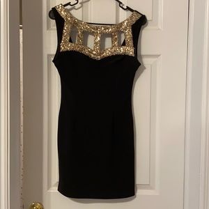 Black cocktail dress